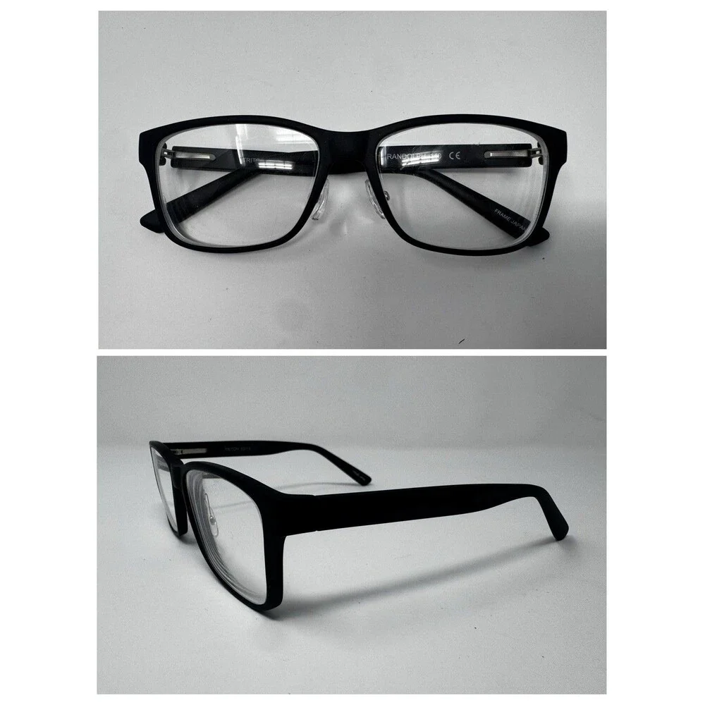 Randolph Triton Black Eyeglass Frames 53-16-140 Japan